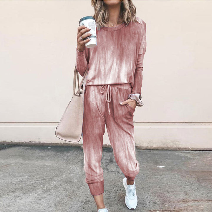 Dame fritids-jumpsuit med moderigtigt stjernemønster og elastisk bånd Stilla