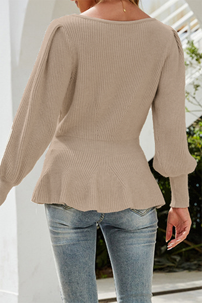 Stilla | Pullover størrelse patchwork med rund halsudskæring