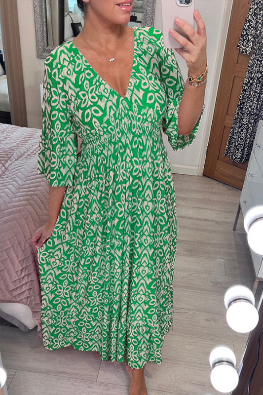 Stilla | Maxi Kjole Med V-hals
