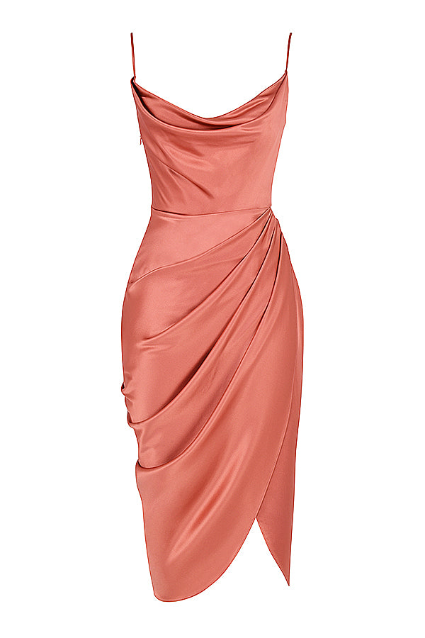Stilla | Satin Balconette Korset Maxi Kjole