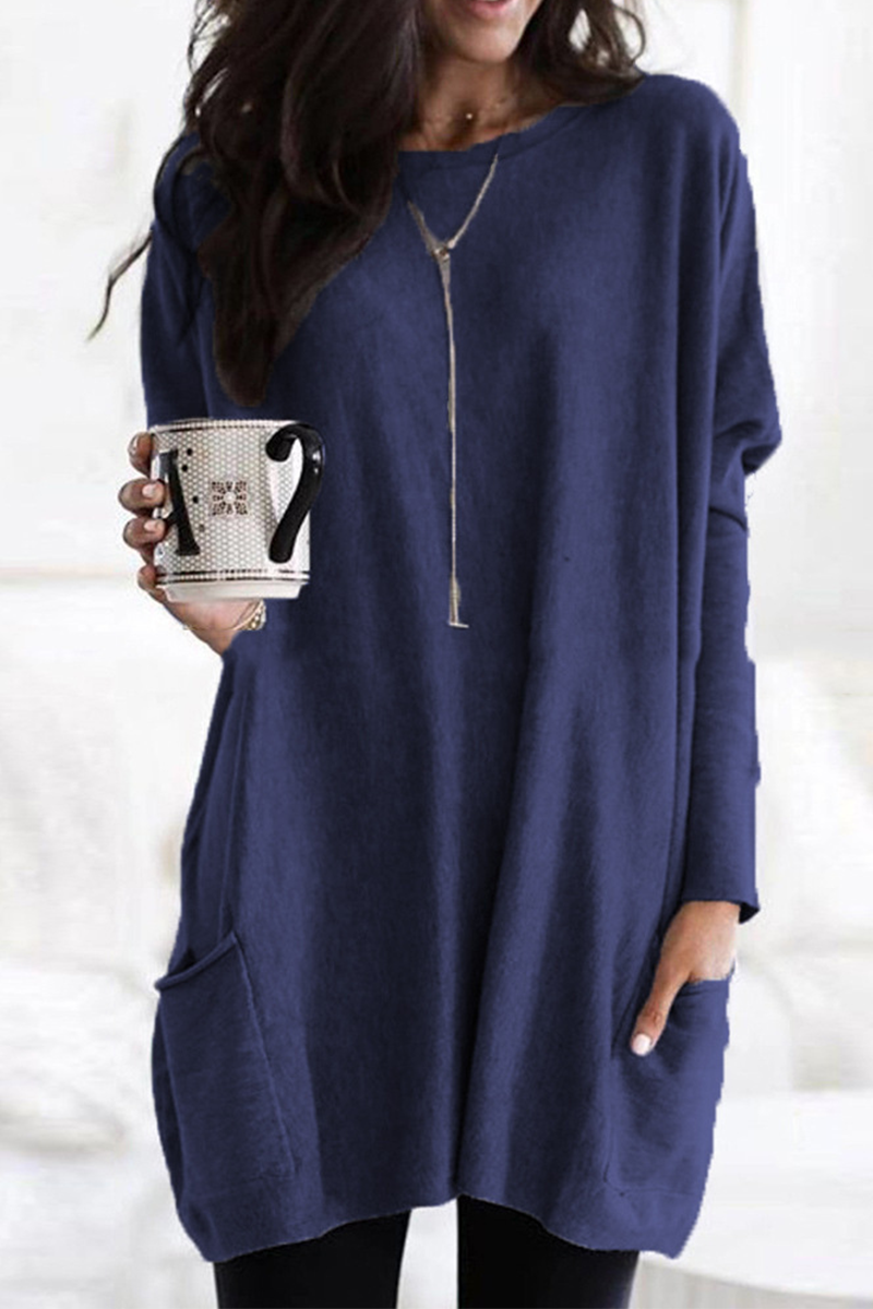 Stilla | Fashionable Solid Color Round Neck Tops