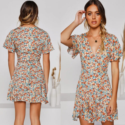 Femme Floral Mini Kjole Stilla