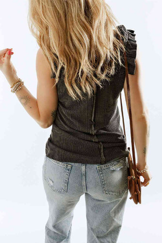 Stilla | Ruffle Shoulder Tank