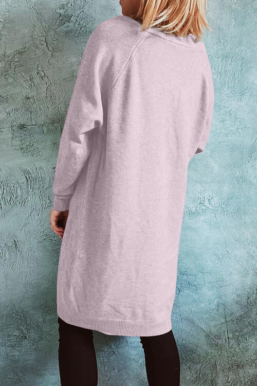 Stilla | Front Longline Cardigan Med Lommer