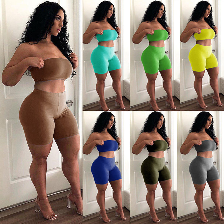 Dame Strapless Loungewear Sæt Stilla