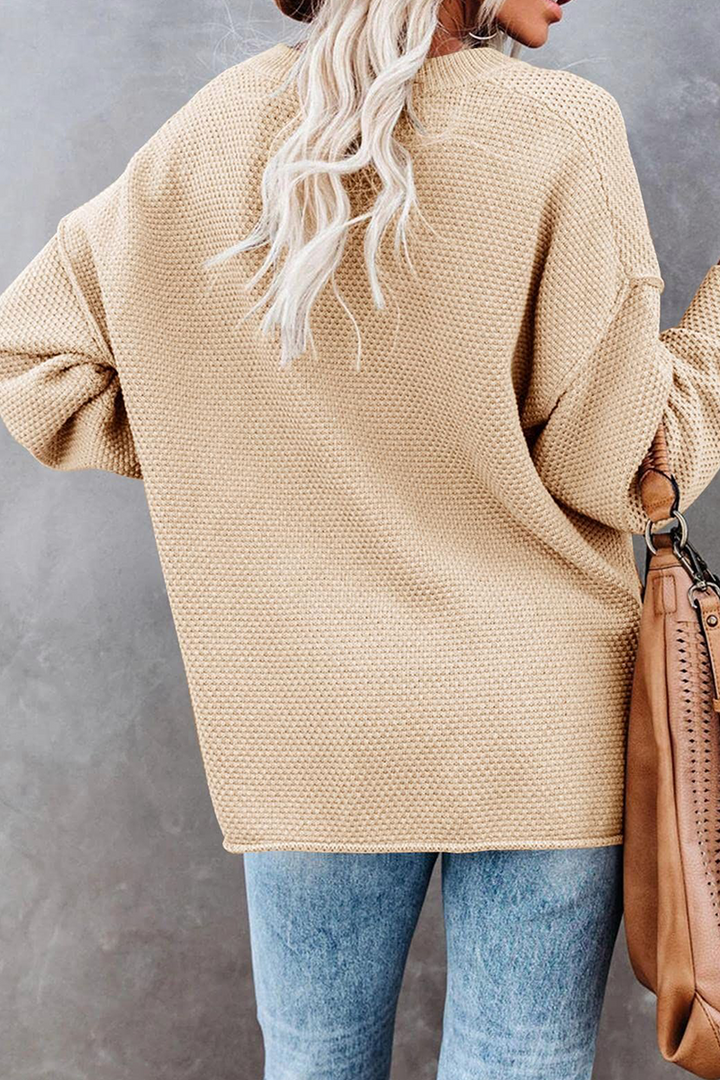Stilla | Casual V-udskæring Pullover Med Fast Loop
