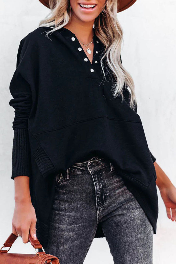 Stilla | Fritid Unisex Overdele Med Lommeclip og Hoodie Krave