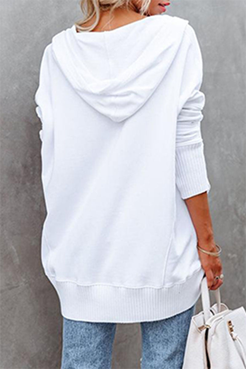 Stilla | Fritid Unisex Overdele Med Lommeclip og Hoodie Krave