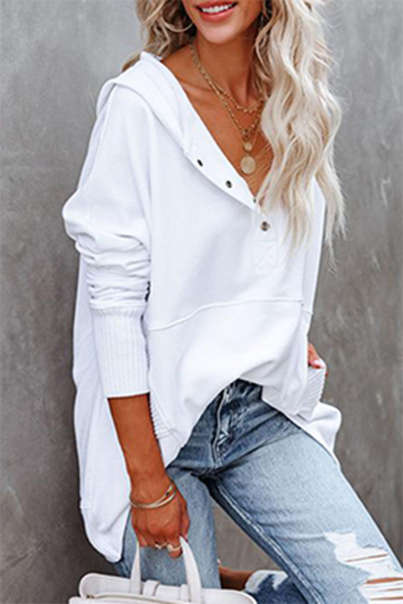 Stilla | Fritid Unisex Overdele Med Lommeclip og Hoodie Krave
