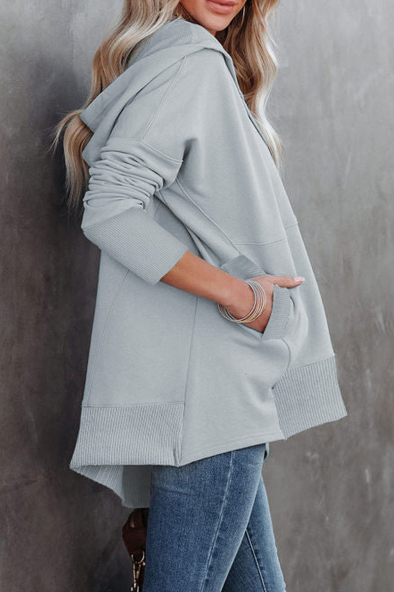 Stilla | Fritid Unisex Overdele Med Lommeclip og Hoodie Krave