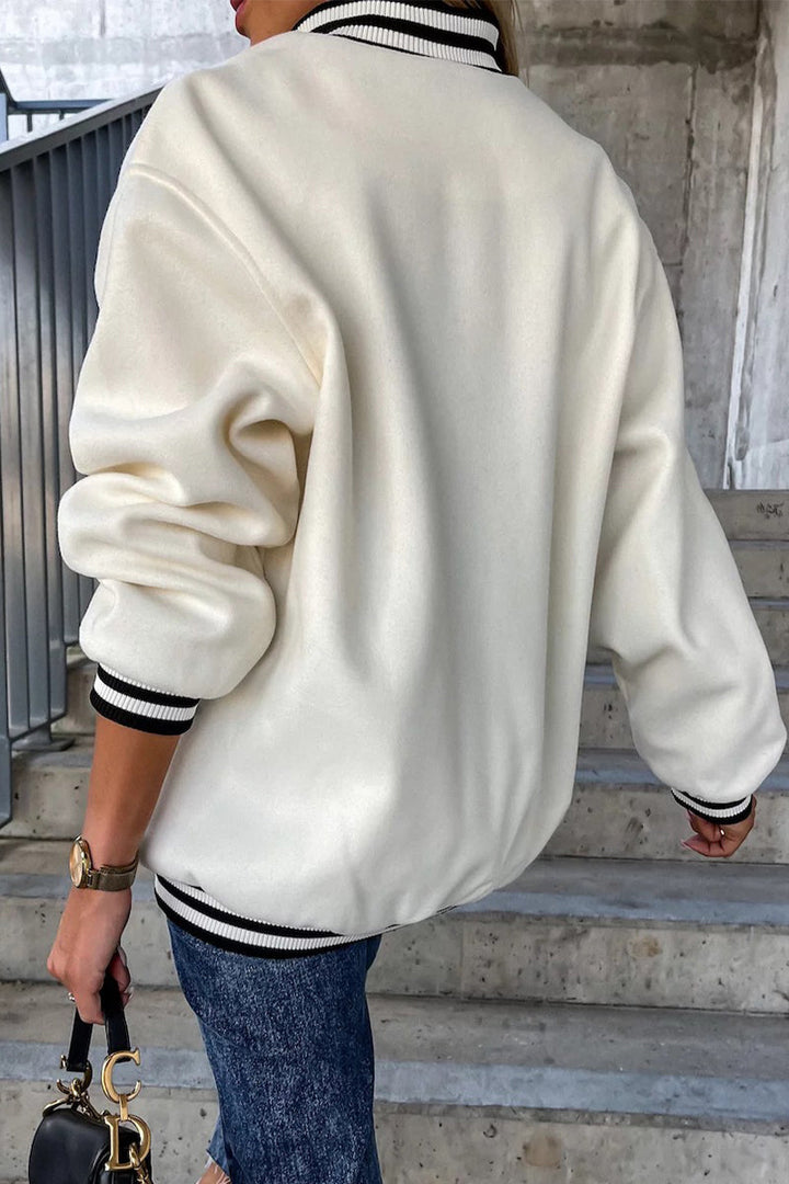 Stilla | Street Color Block Spænde Kontrast O Neck Jakke(4 farver)