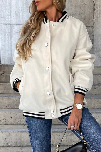 Stilla | Street Color Block Spænde Kontrast O Neck Jakke(4 farver)