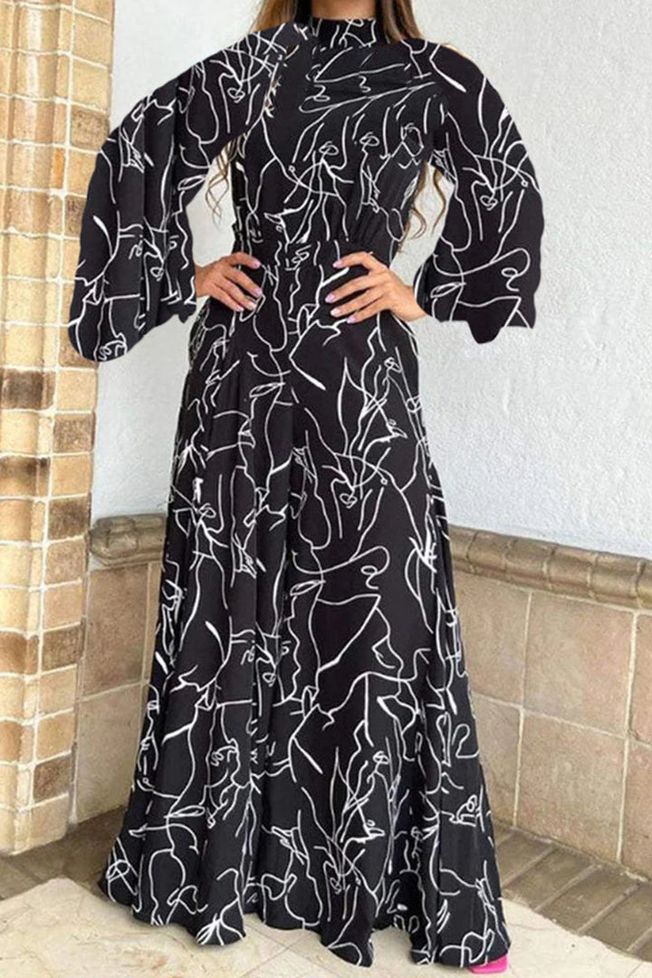Stilla | Løs Patchwork Overall Med Halvhøj Krave
