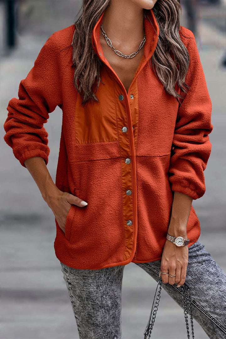 Stilla | Solid Patchwork Pocket Halv-A Rullekravejakke (7 farver)