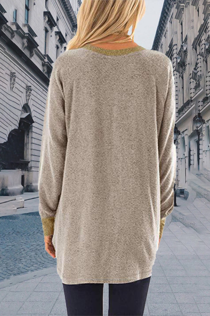Stilla | Kontrastrige, Afslappede og Elegante Overdele i Ensfarvet Med Rund Halsudskæring