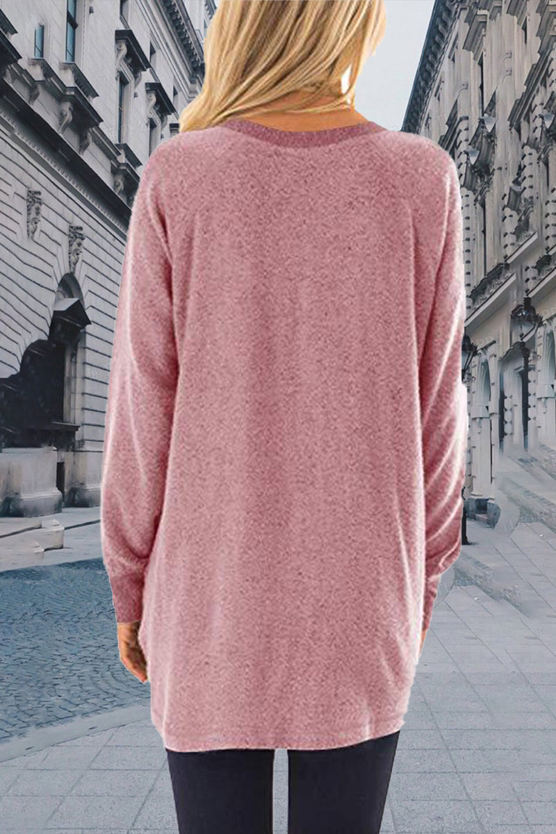 Stilla | Kontrastrige, Afslappede og Elegante Overdele i Ensfarvet Med Rund Halsudskæring