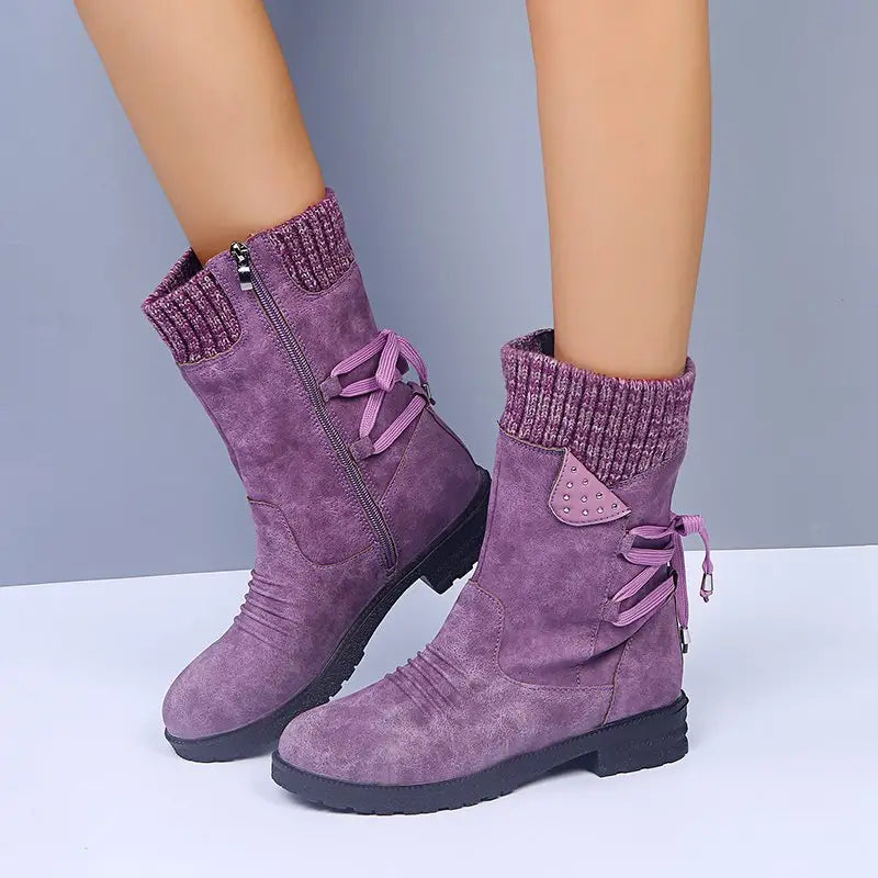 Stilla | Sneefri Vandtætte Mid-Calf Lynlås Støvler