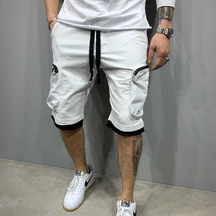 Herre Sporty Cargo Shorts med praktisk lomme-design og elastisk talje Stilla