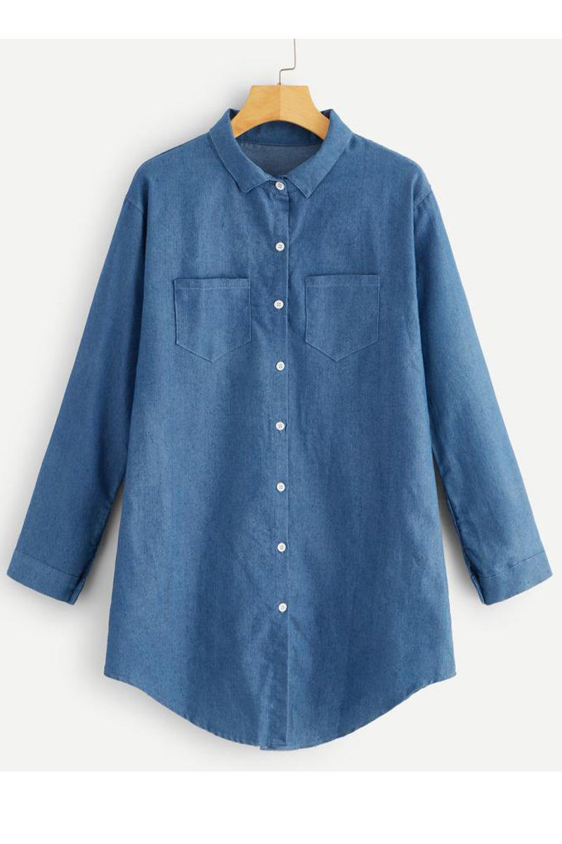 Stilla | Street Simplicity Solid Patchwork Nedfoldet Krave Toppe