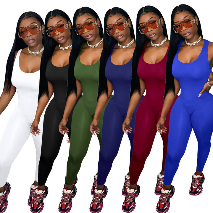 Dame Sporty sømløs jumpsuit med figursyet snit Stilla