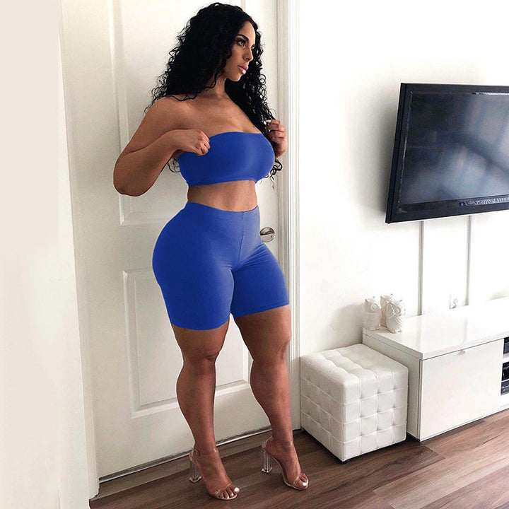 Dame Strapless Loungewear Sæt Stilla