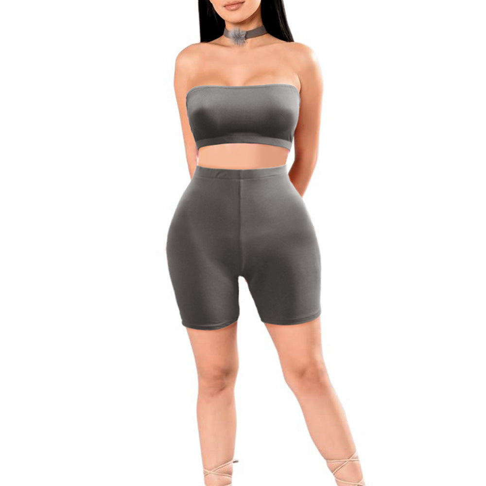Dame Strapless Loungewear Sæt Stilla
