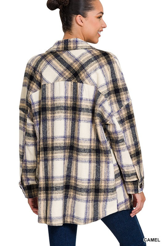 Stilla | Garnfarvet Tartan Langline Shacket