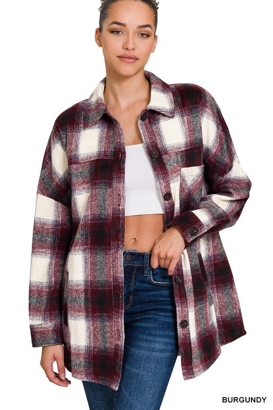 Stilla | Garnfarvet Tartan Langline Shacket