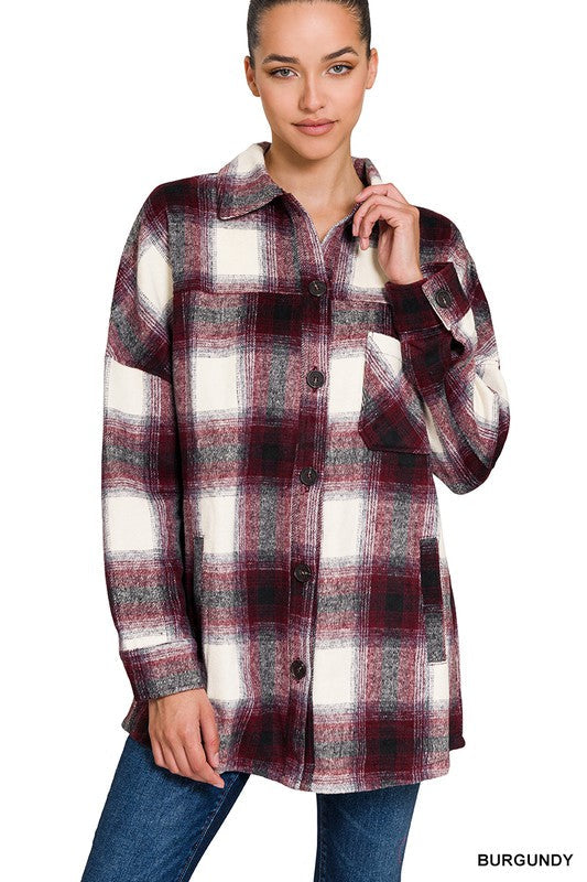 Stilla | Garnfarvet Tartan Langline Shacket