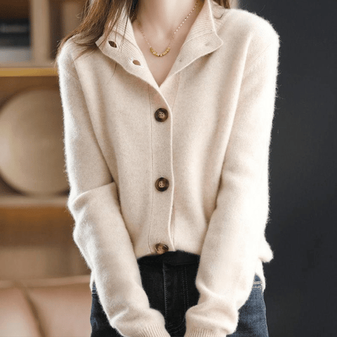 Stilla | Blød, Krammevenlig Cashmere Strik Cardigan Sweater