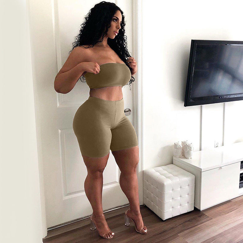 Dame Strapless Loungewear Sæt Stilla