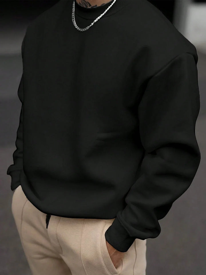 Stilla | Herre Sweatshirt med Rundhals Udfletning