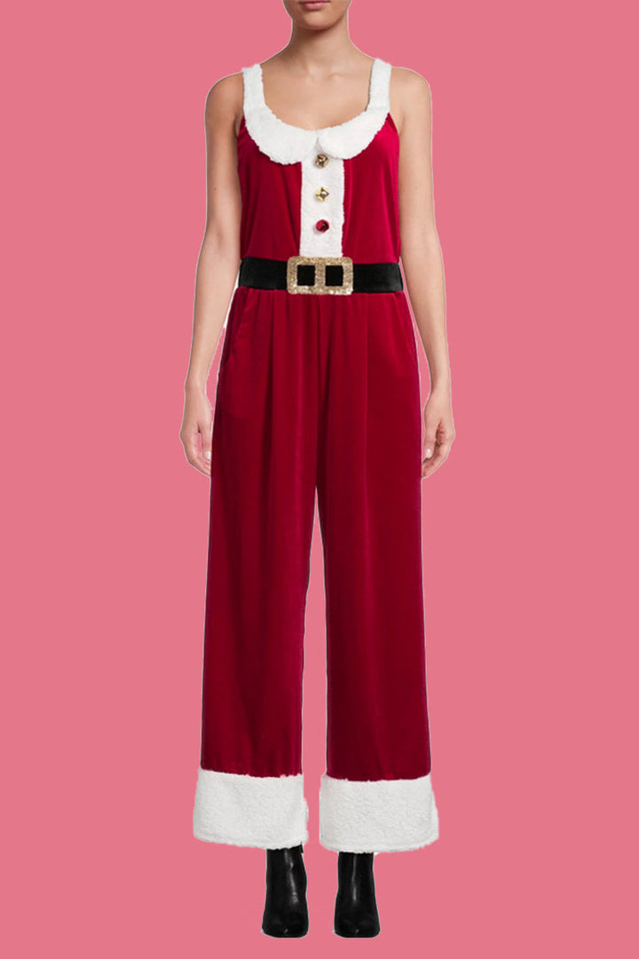 Stilla | Casual Wapiti Snefnug Juletræ Mønstrede Patchwork Square Krave Løse Overalls