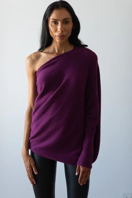 Stilla | Asymmetrisk draperet sweater