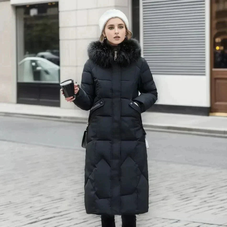 Stilla | Pels Trenchcoat Hvid Smart og Varm