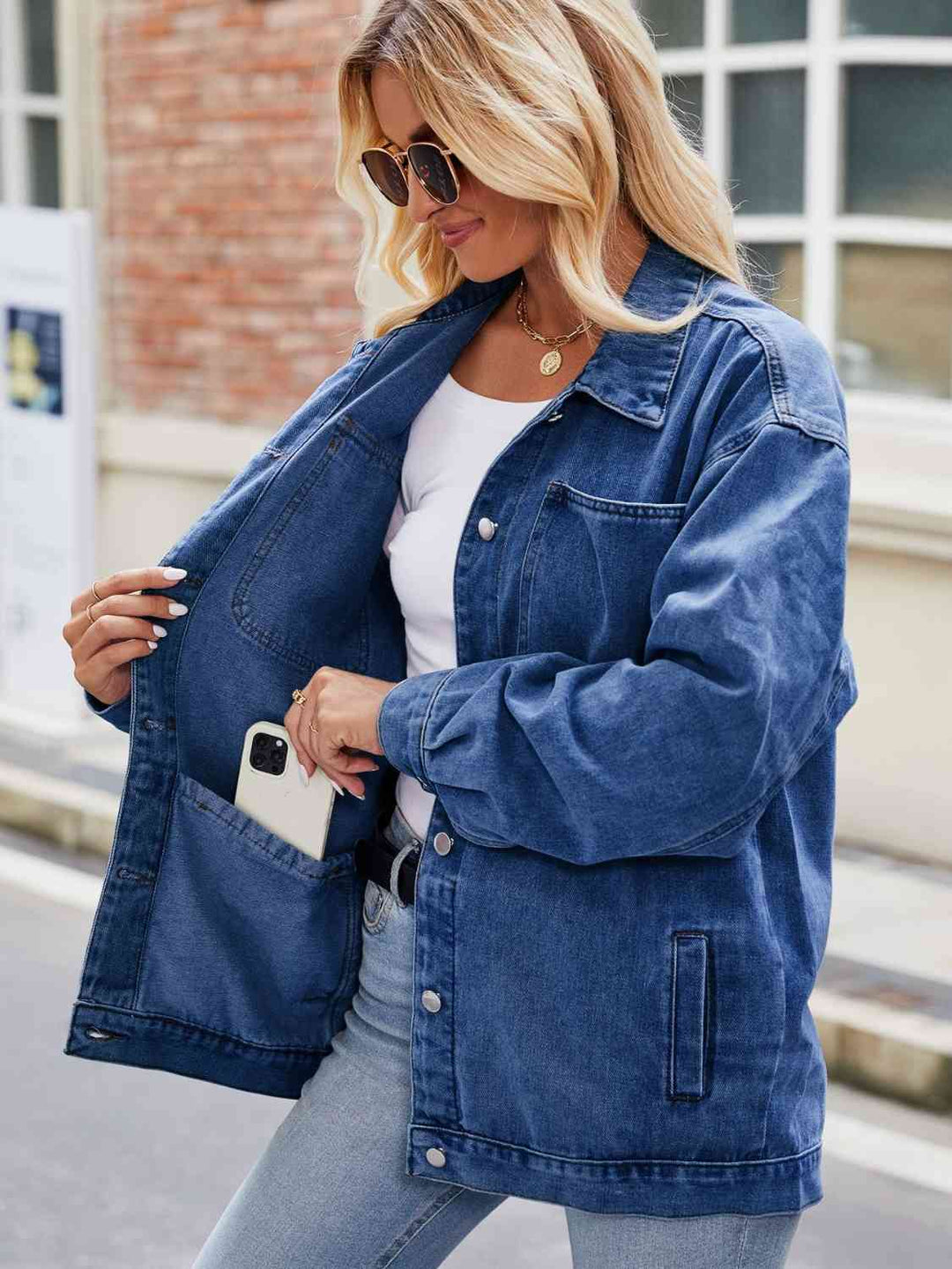 Stilla | up Denim Jakke Med Lommer