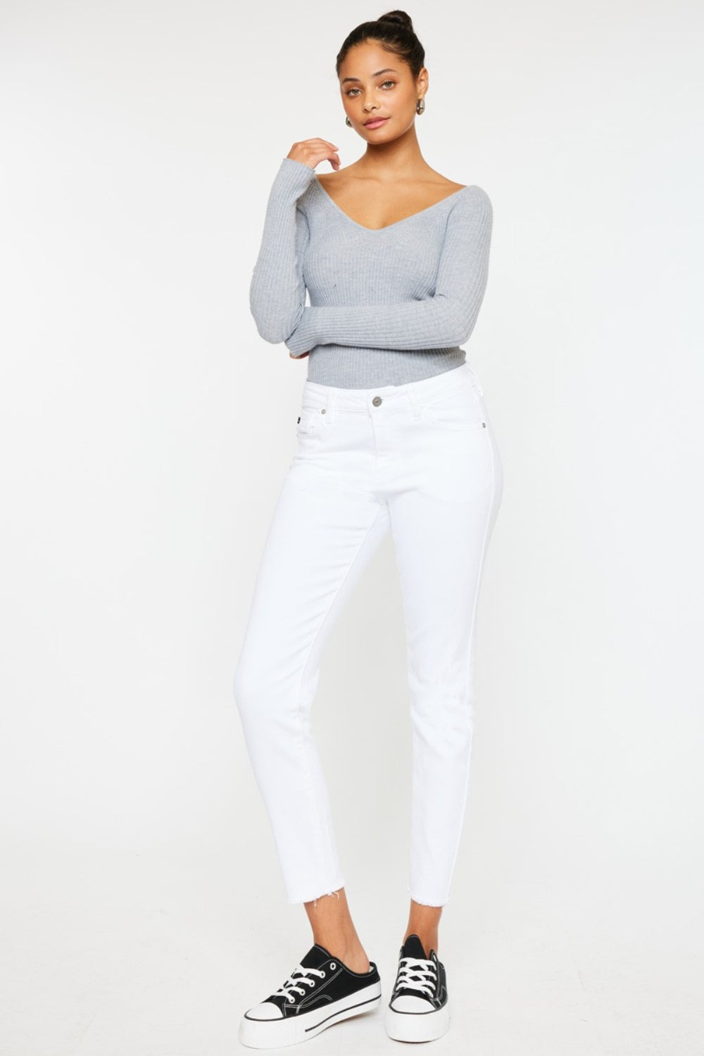 Stilla | Mid Rise Ankel Skinny Jeans