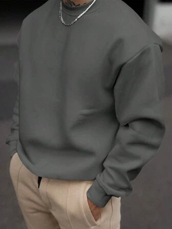 Stilla | Herre Sweatshirt med Rundhals Udfletning