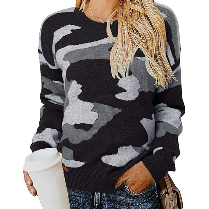 Damer stilfuld camouflage sweater Stilla
