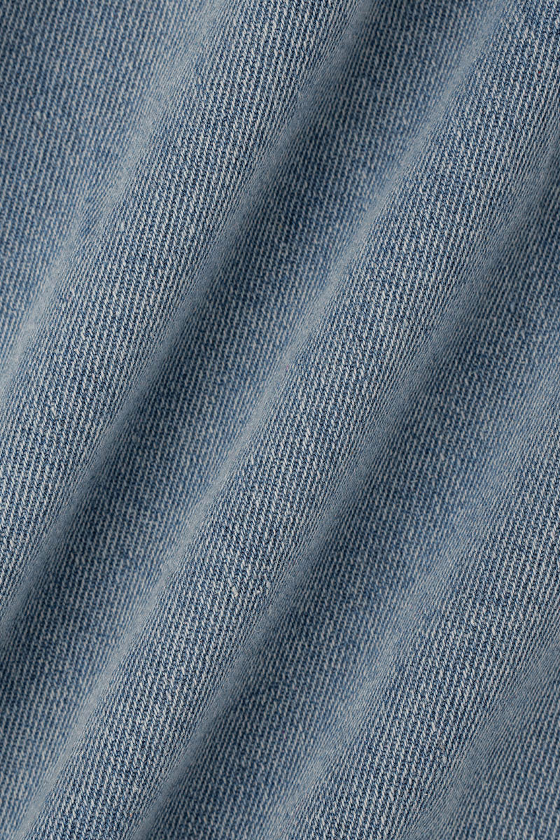 Stilla | Solid Patchwork Krumme Krave Lange Ærme Regular Denimjakke