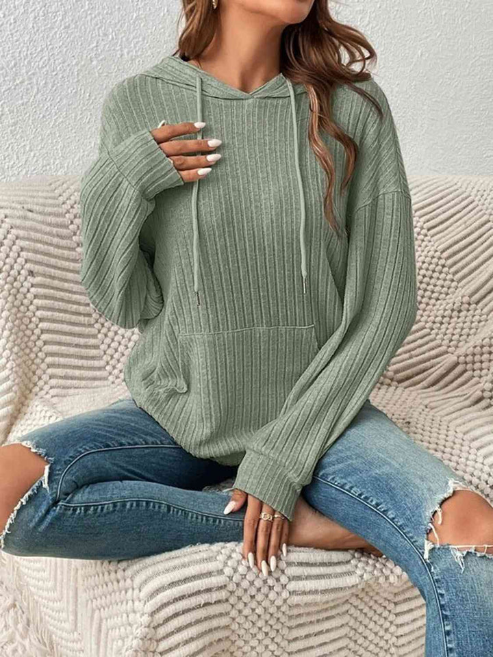 Stilla | Droppe Skulder Snøre Hoodie