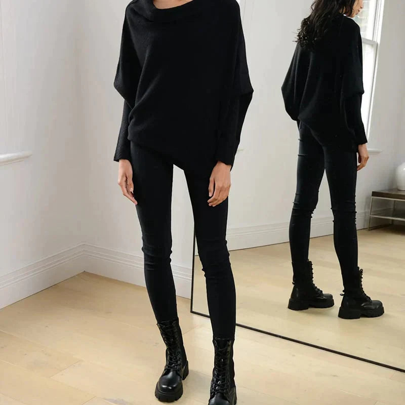 Stilla | Asymmetrisk draperet sweater
