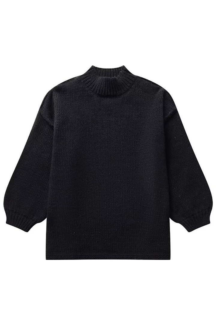 Stilla | Ensfarvet Rundhalset Pullover Til Daglig Brug.