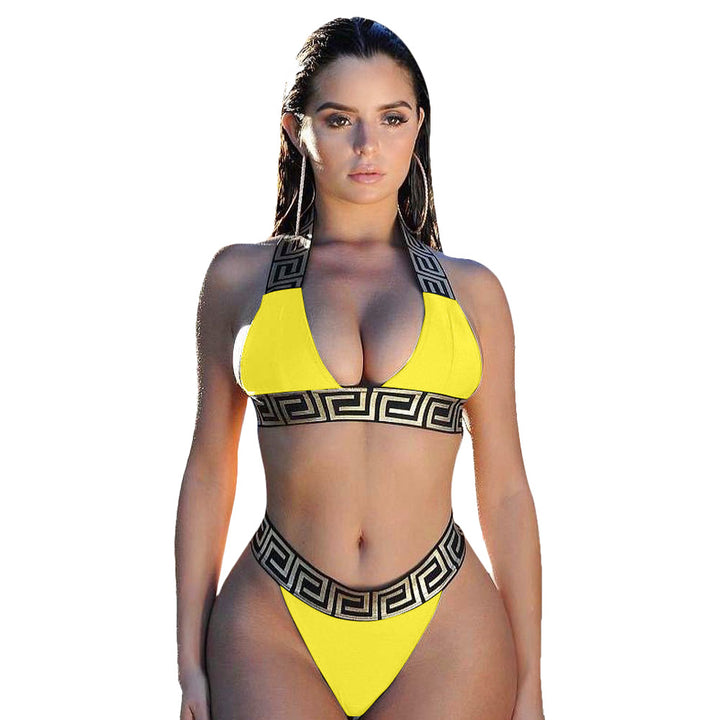 Dame Farverigt Bikini-Sæt med luksuriøs Design Stilla