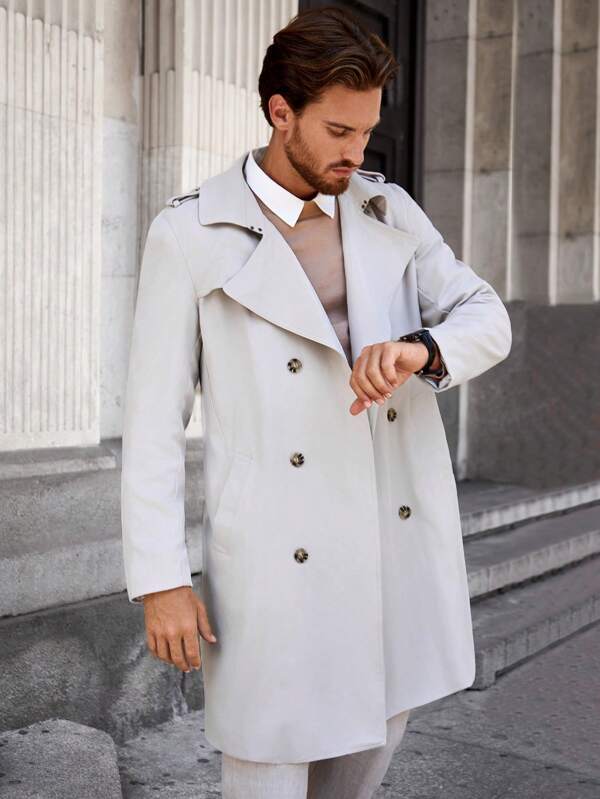 Stilla | Trendy Trenchcoat til Mænd