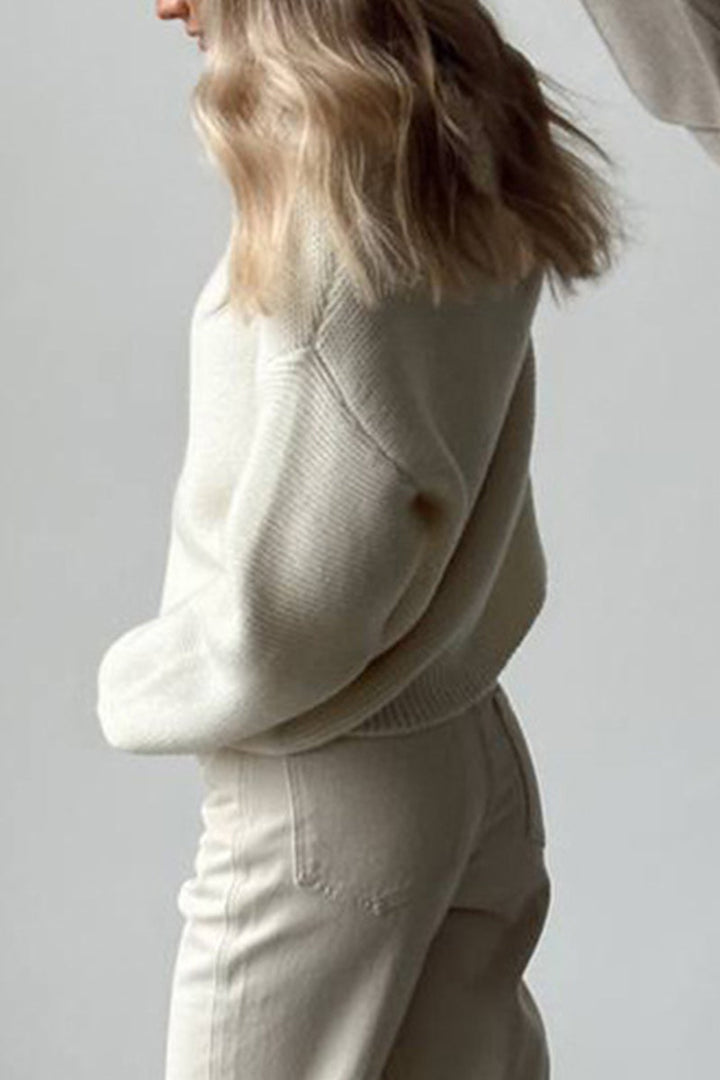 Stilla | Lækkert Sweatshirt Med Rund Halsudskæring i Enfarvet Til Daglig Brug.