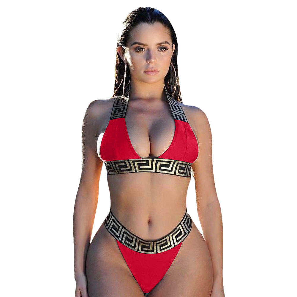 Dame Farverigt Bikini-Sæt med luksuriøs Design Stilla
