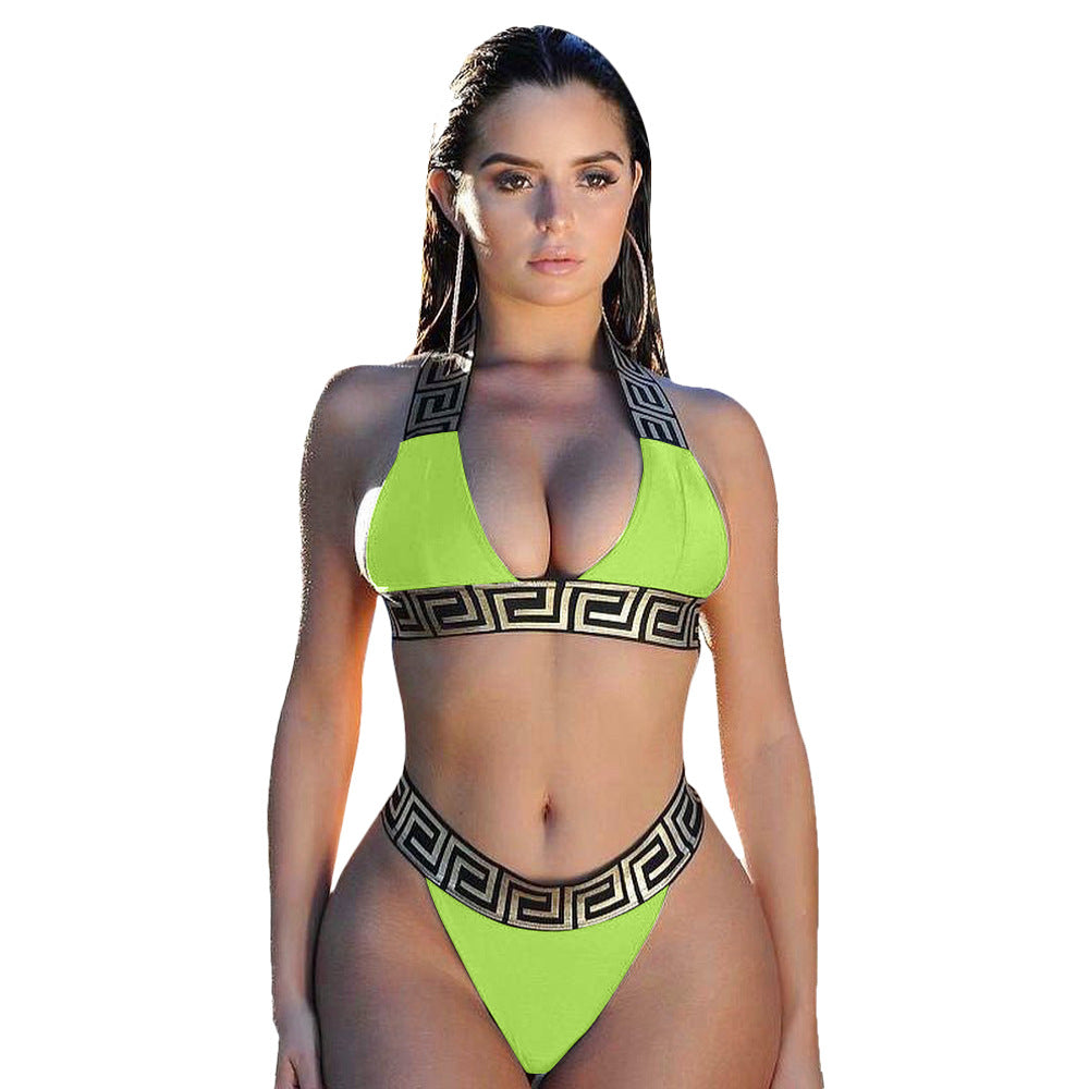 Dame Farverigt Bikini-Sæt med luksuriøs Design Stilla