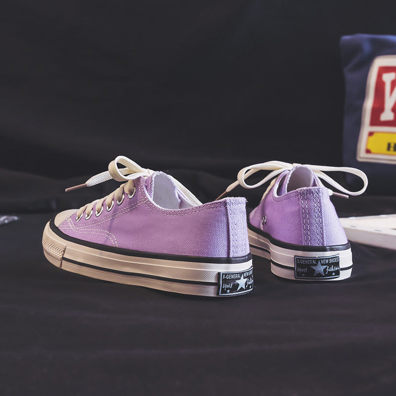 Dame Retro Canvas Sneakers med klassisk lavsko-stil og slidstærkt overmateriale Stilla