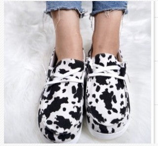 Dame fashionable Slip-On sneakers i struktureret materiale Stilla
